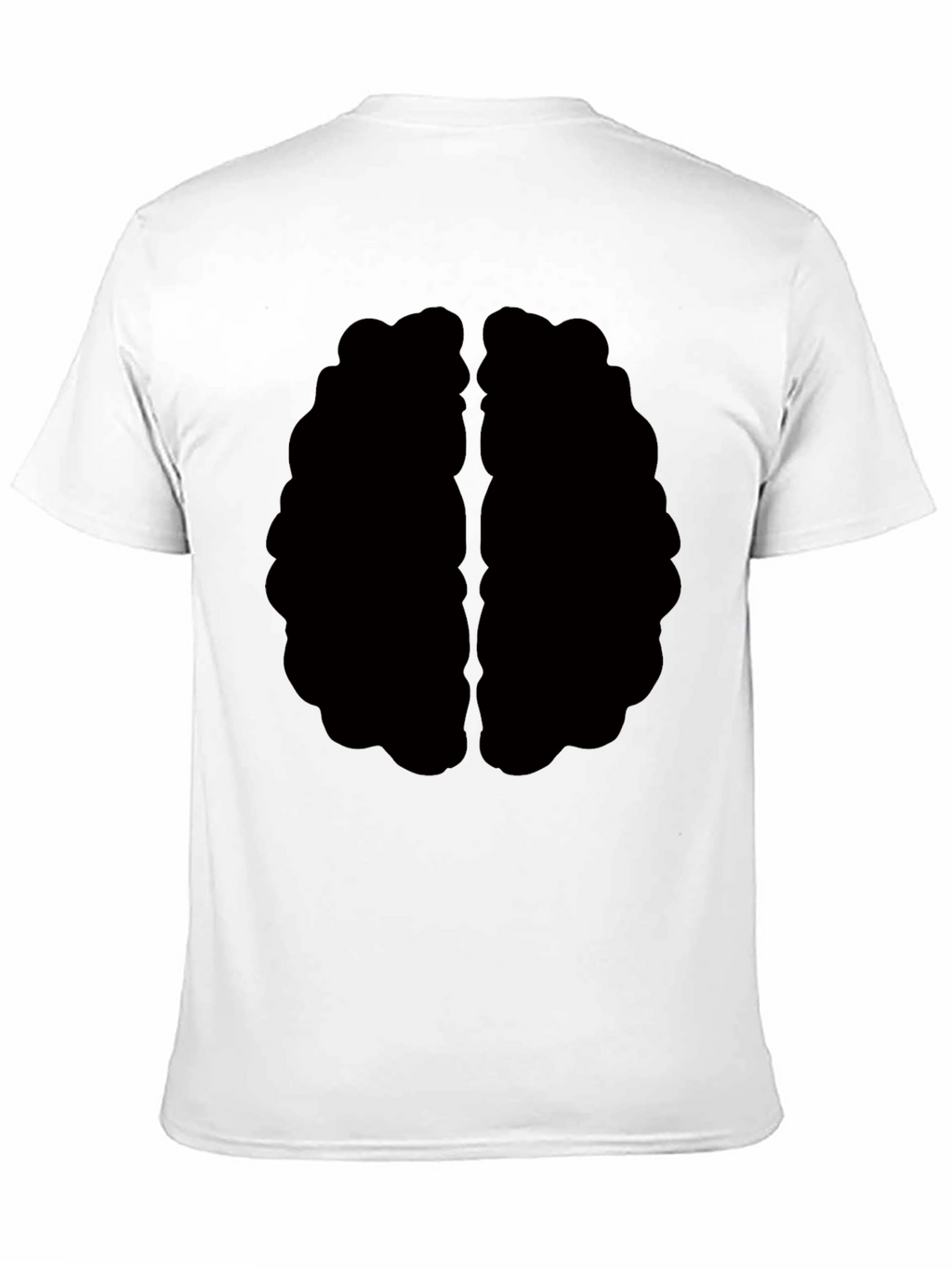Brain Graphic Tee - Black Cotton T-Shirt