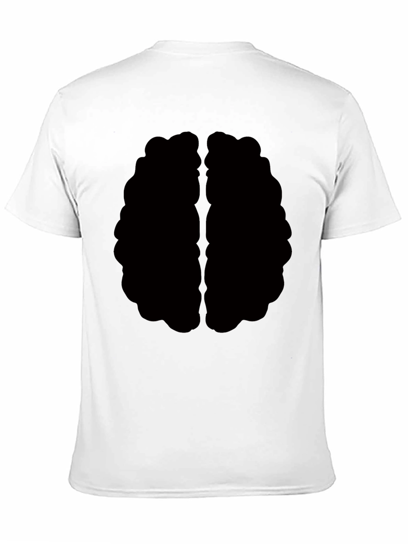 Brain Graphic Tee - Black Cotton T-Shirt