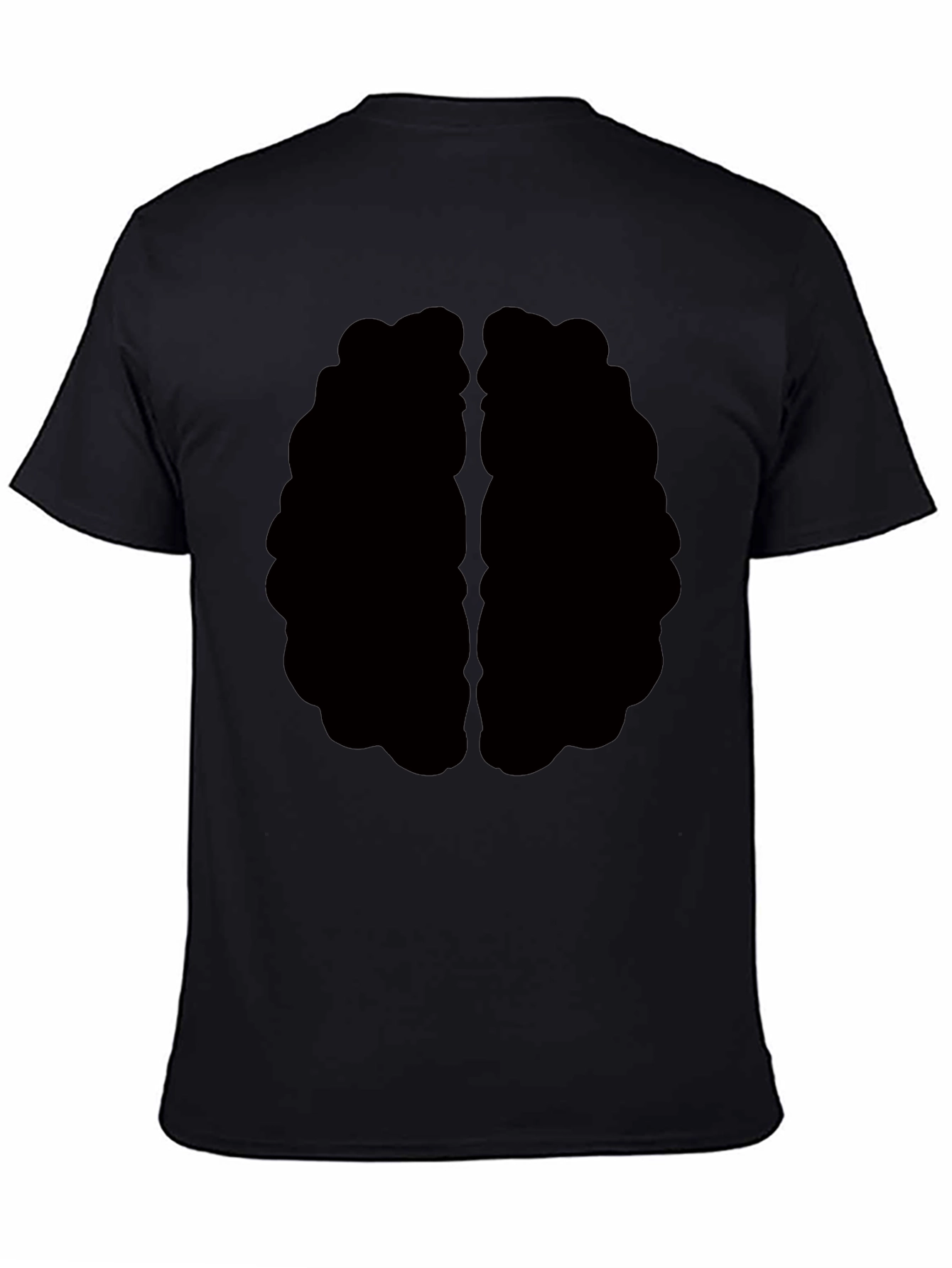 Brain Graphic Tee - Black Cotton T-Shirt