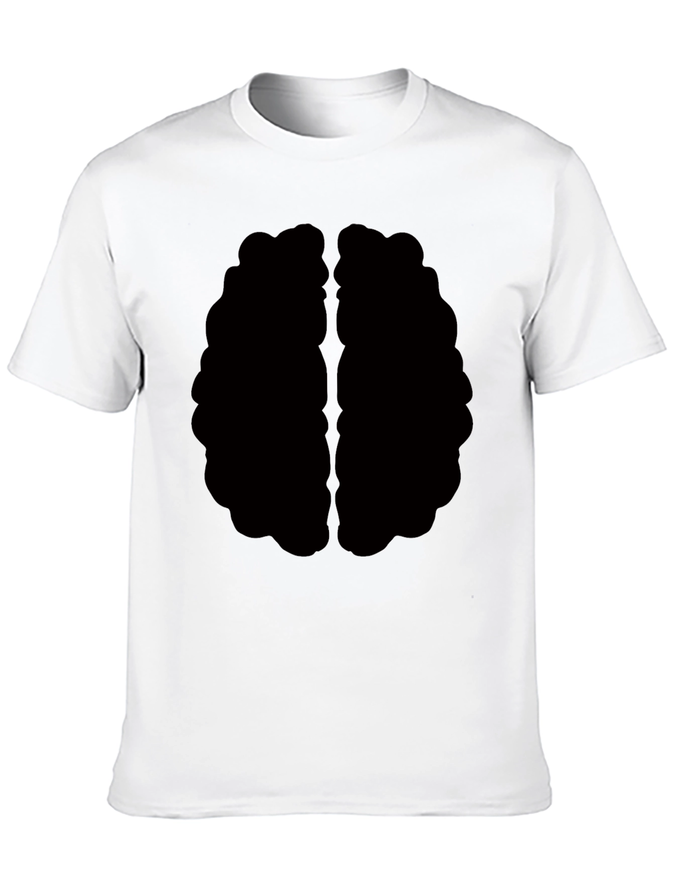 Brain Graphic Tee - Black Cotton T-Shirt