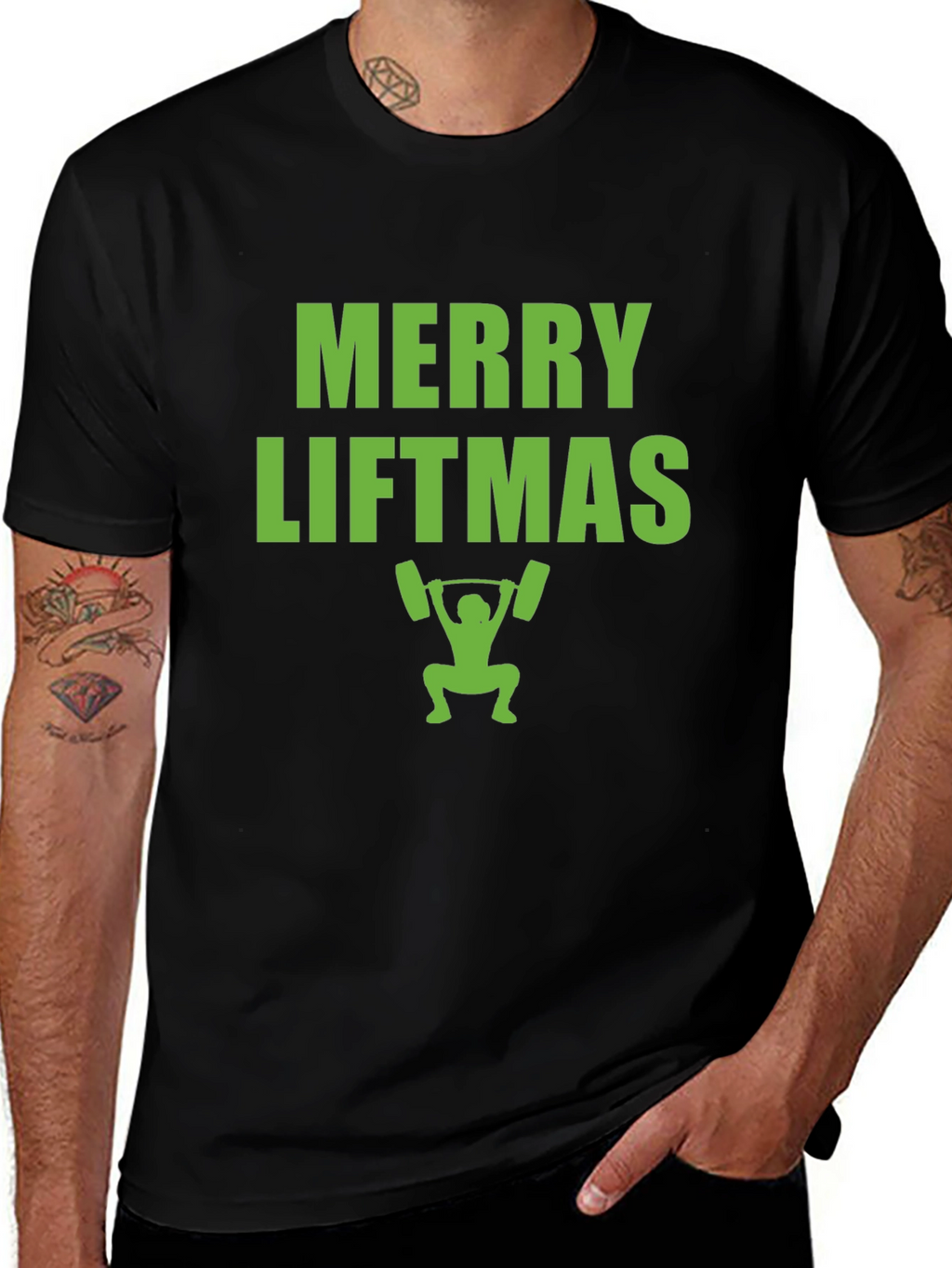 Merry Liftmas Gym Workout T-Shirt