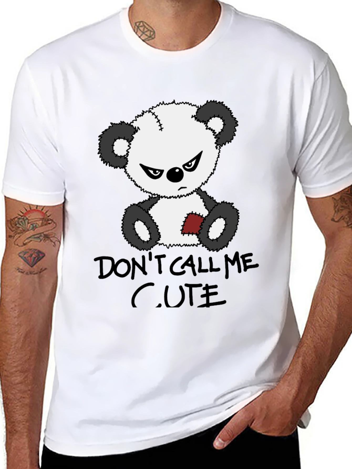 Grumpy Bear Graphic Tee - Dont Call Me Cute!