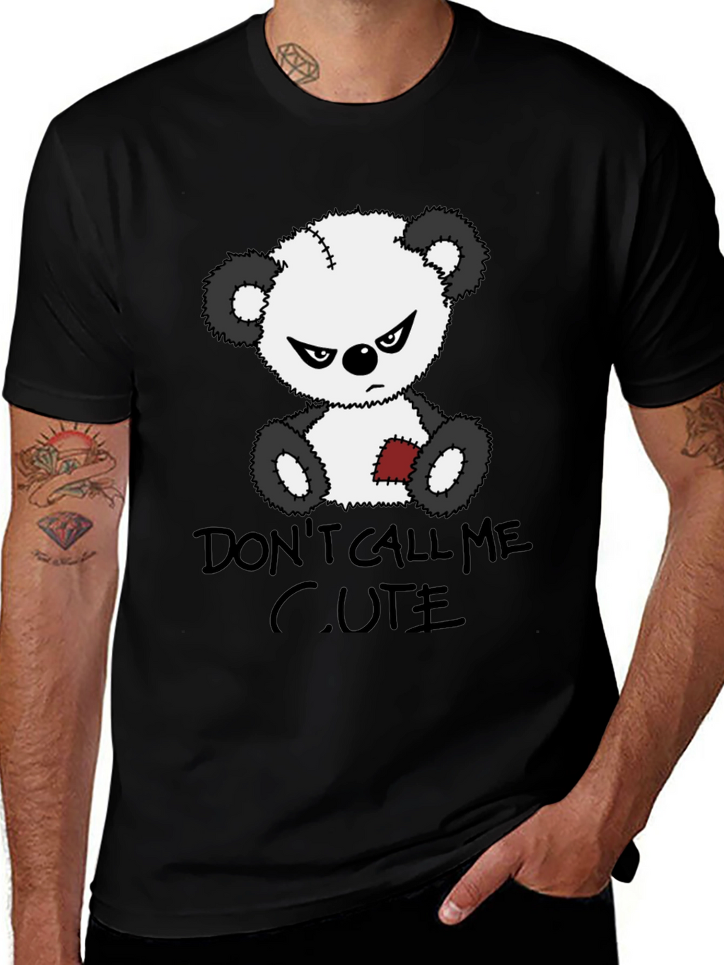 Grumpy Bear Graphic Tee - Dont Call Me Cute!