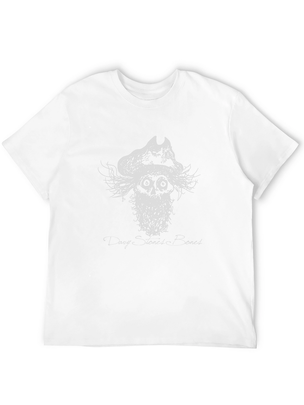 Davy Stones Bones Graphic Black T-Shirt