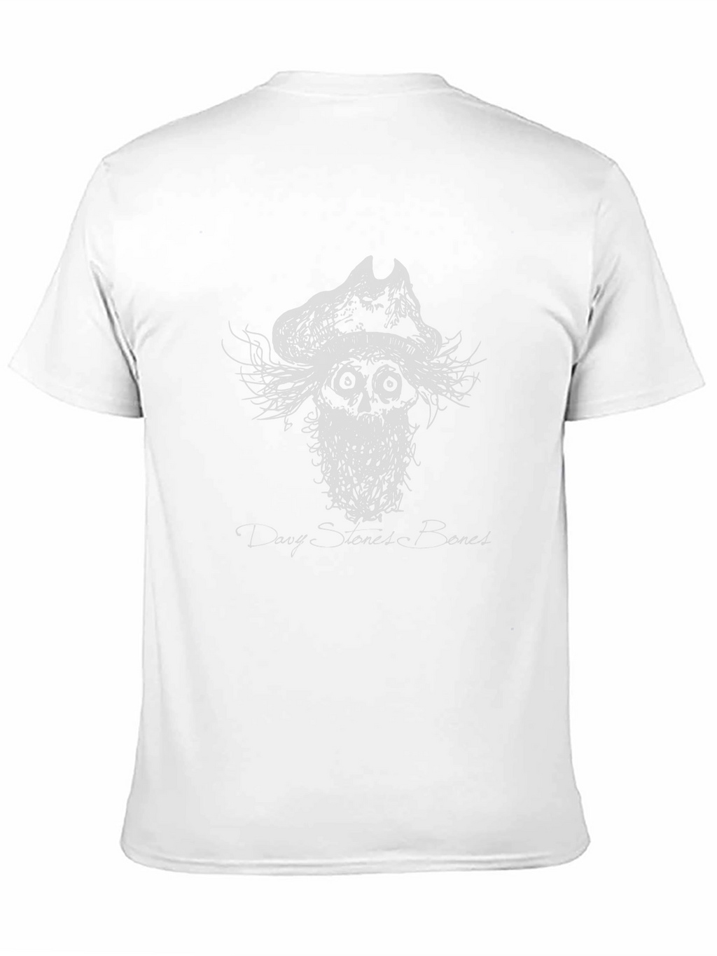 Davy Stones Bones Graphic Black T-Shirt