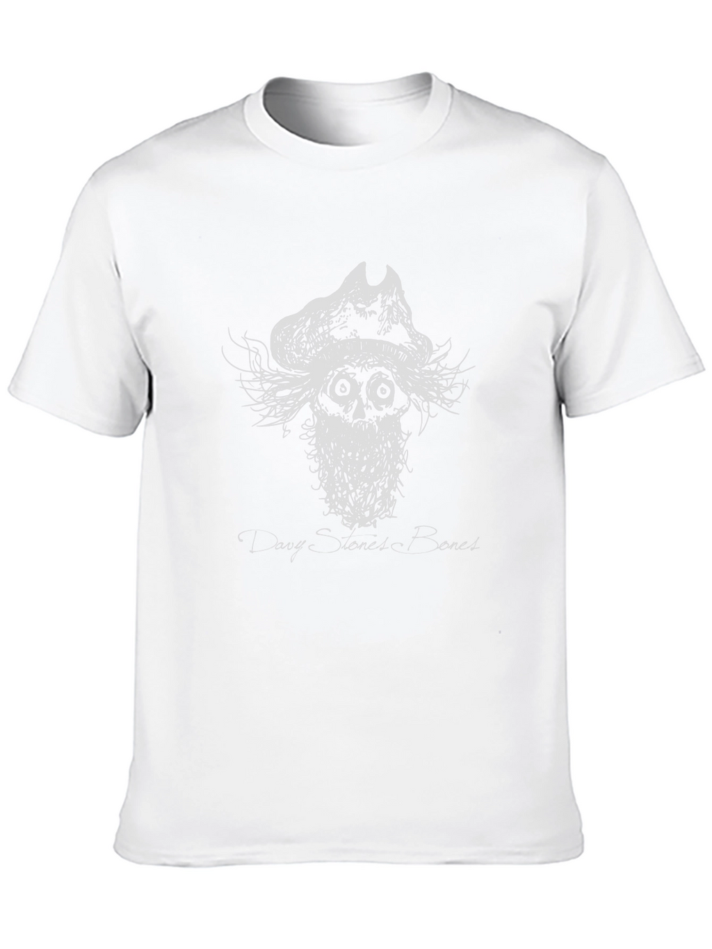 Davy Stones Bones Graphic Black T-Shirt