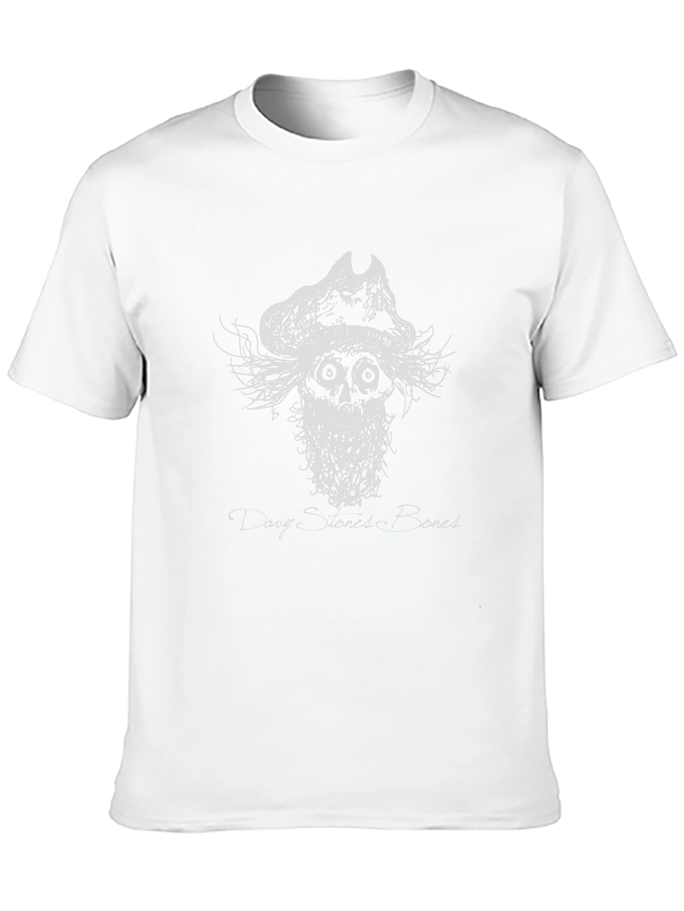 Davy Stones Bones Graphic Black T-Shirt