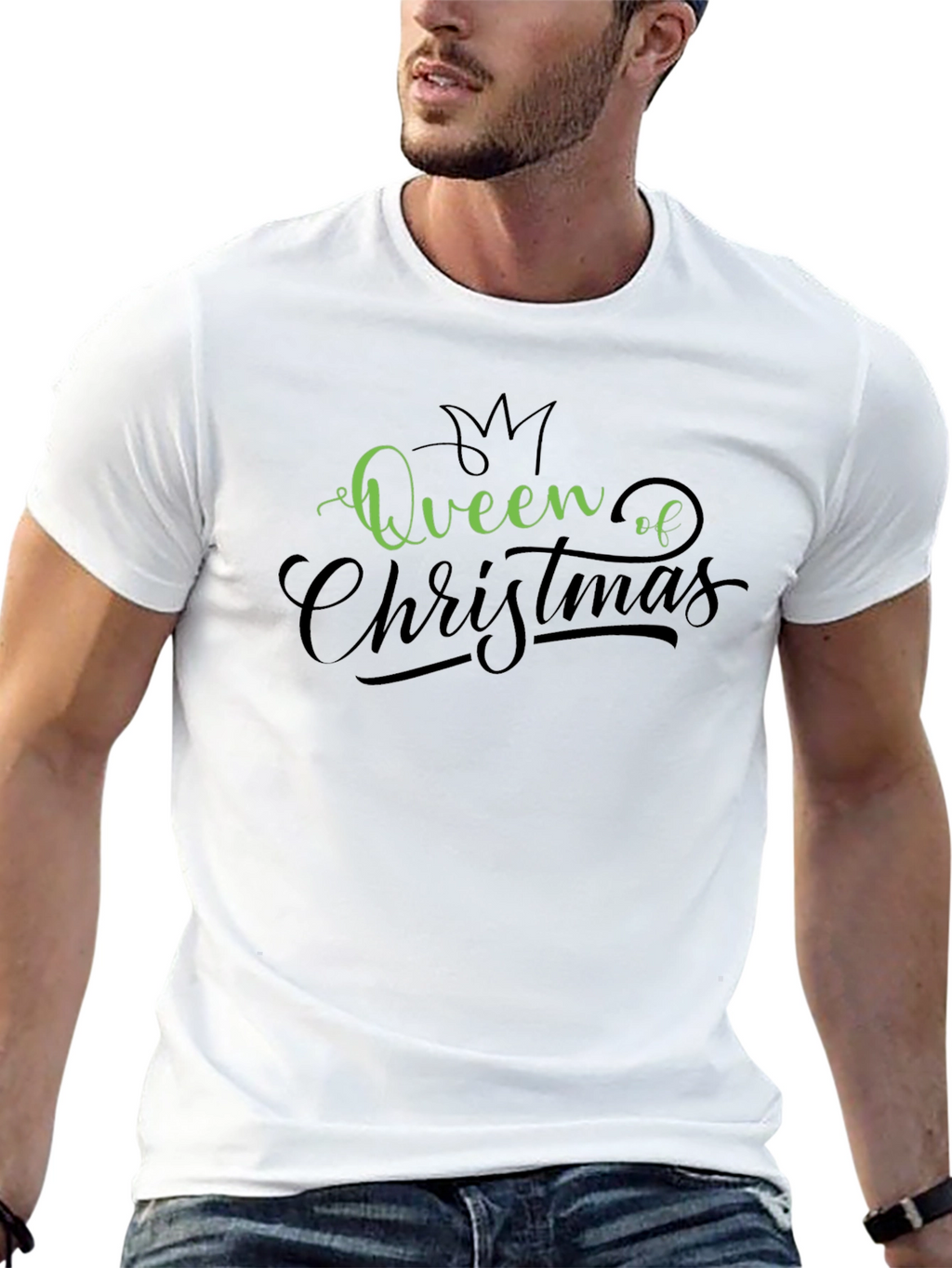 Queen of Christmas Graphic T-Shirt - Holiday Apparel