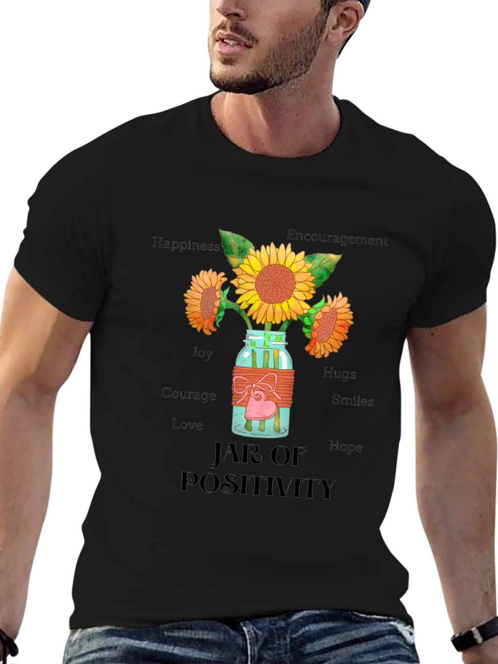 Jar of Positivity Graphic T-Shirt