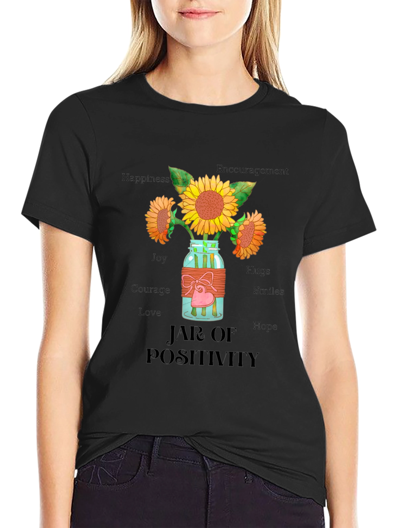 Jar of Positivity Graphic T-Shirt