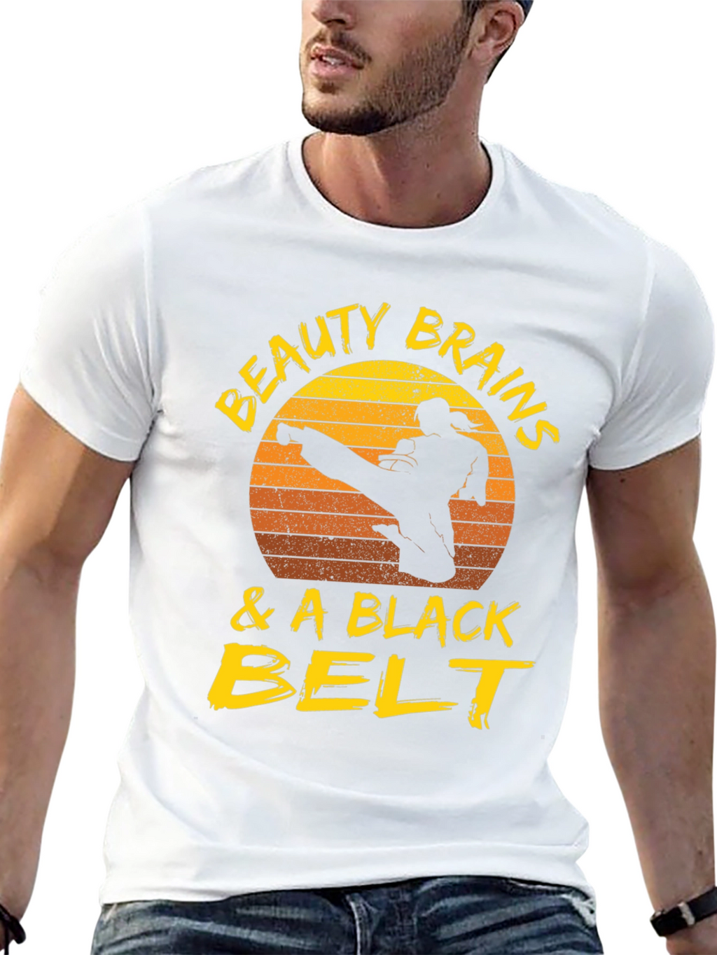 Beauty Brains & a Black Belt T-Shirt