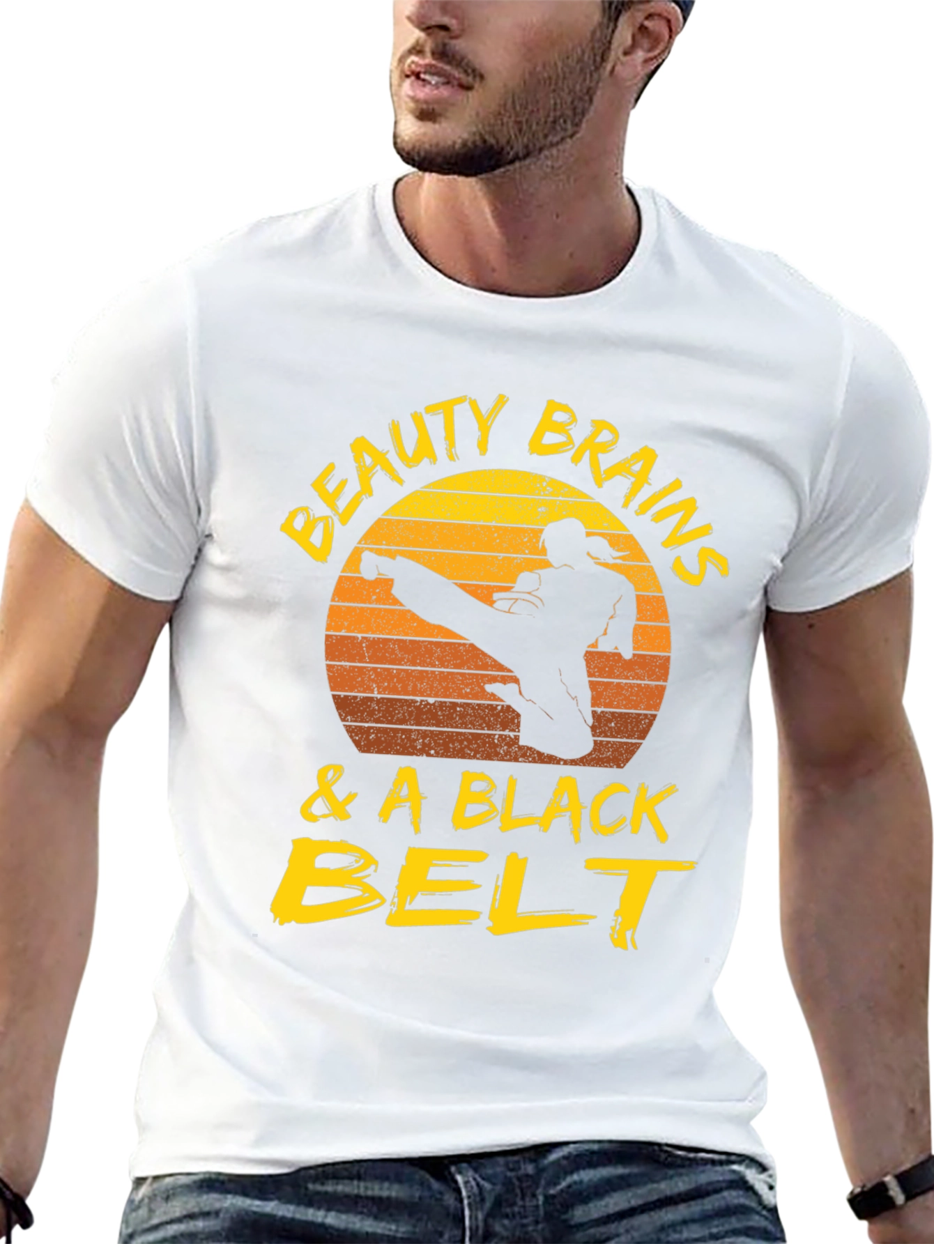 Beauty Brains & a Black Belt T-Shirt