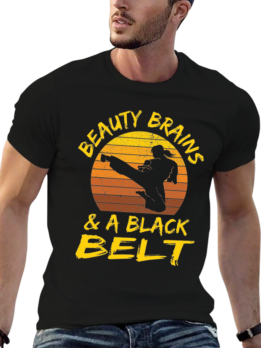 Beauty Brains & a Black Belt T-Shirt