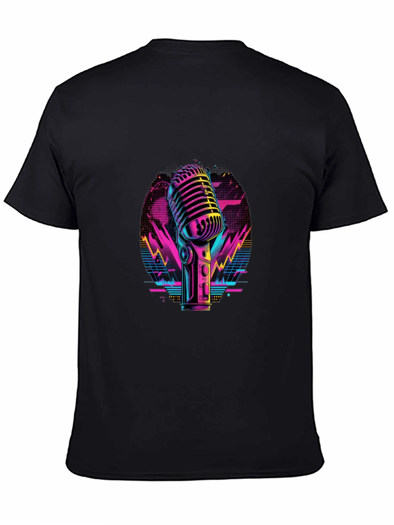 Retro Microphone Graphic Tee