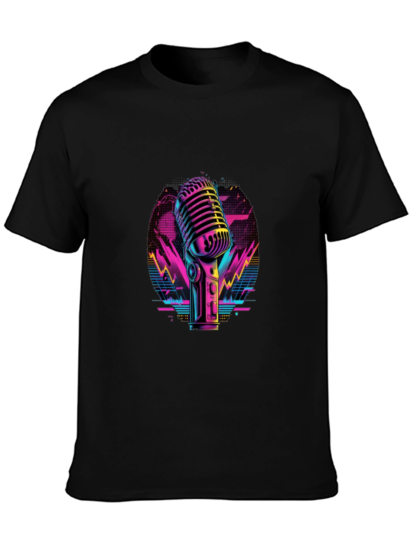 Retro Microphone Graphic Tee
