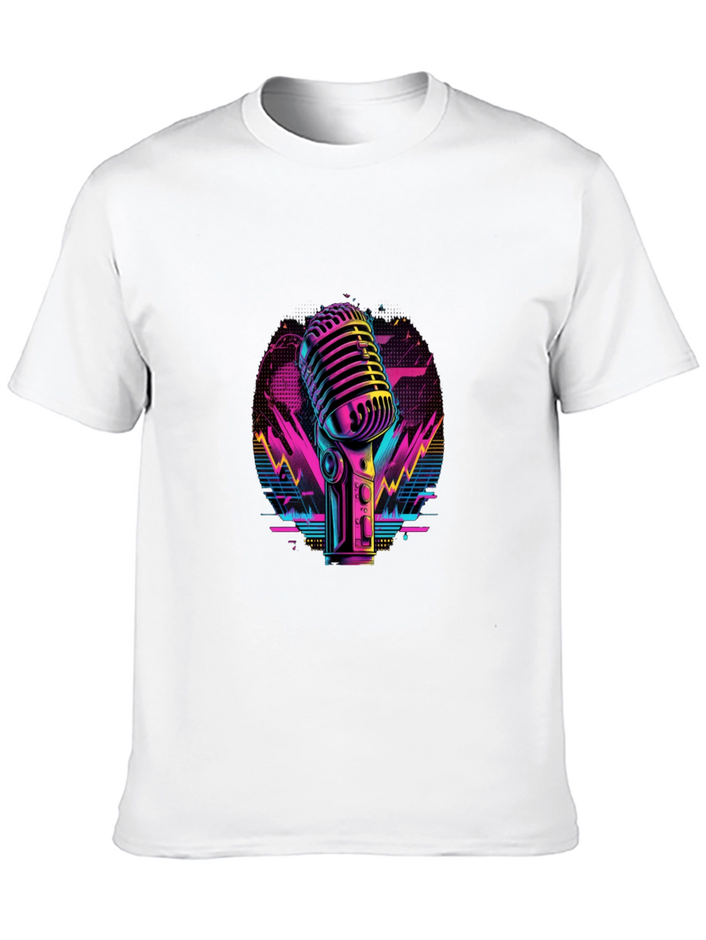 Retro Microphone Graphic Tee
