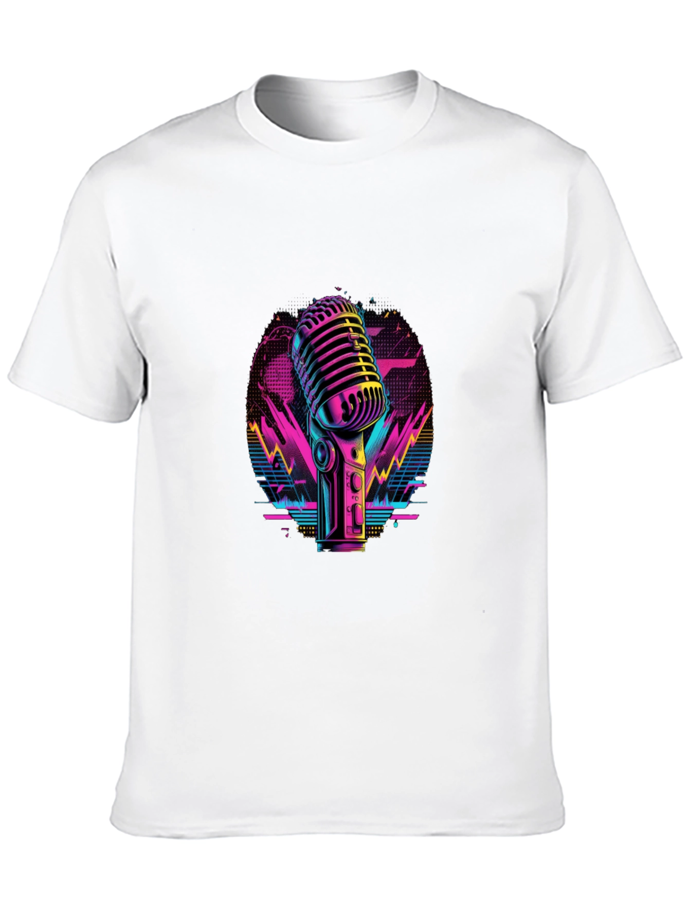 Retro Microphone Graphic Tee