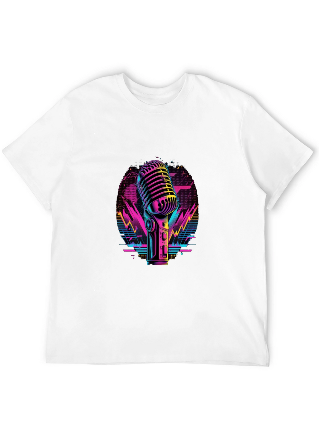Retro Microphone Graphic Tee