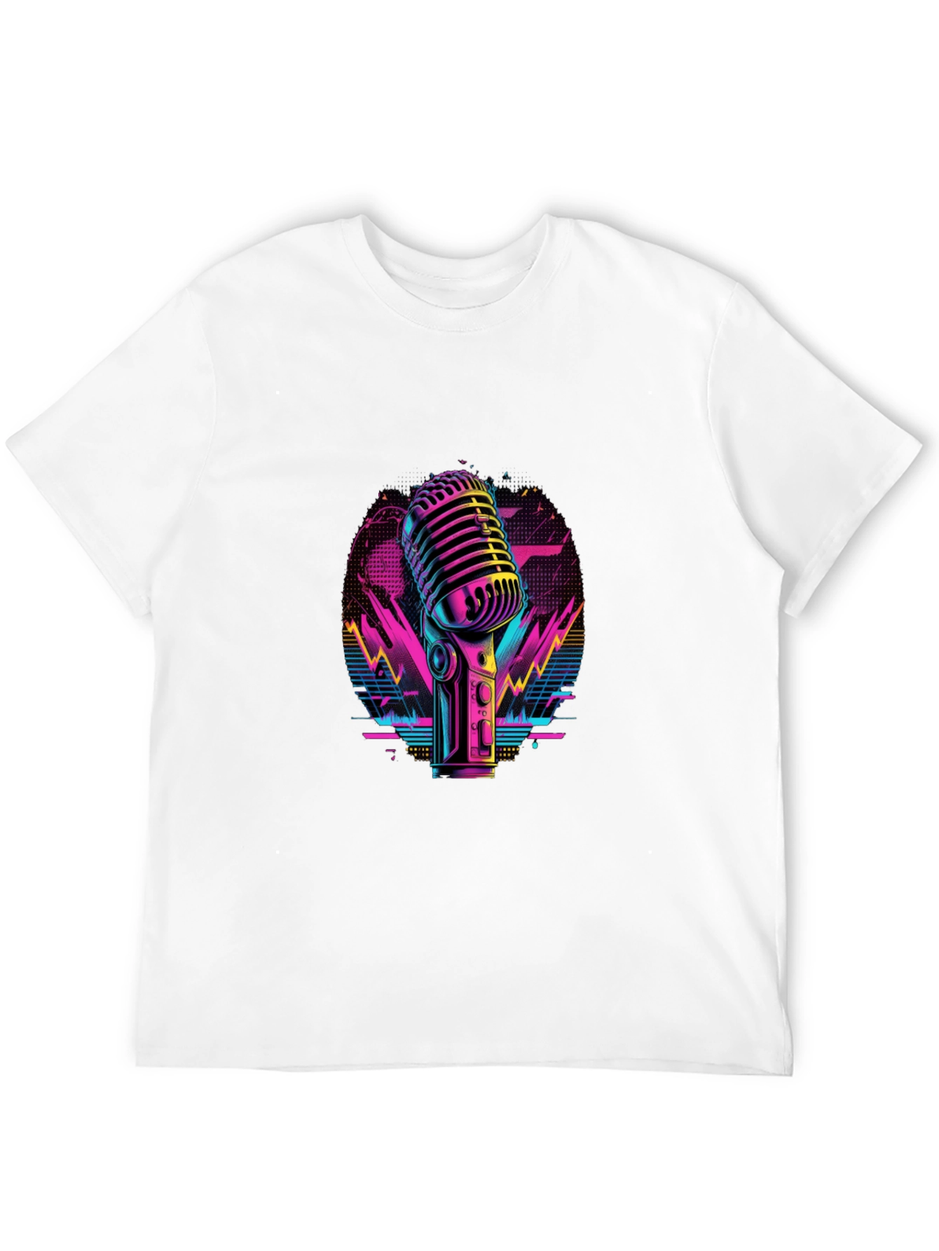 Retro Microphone Graphic Tee