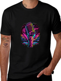 Retro Microphone Graphic Tee