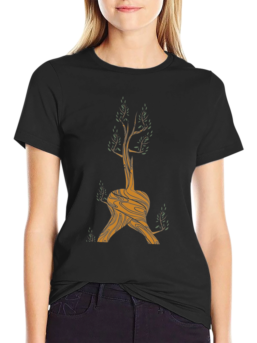 Unique Tree Graphic Tee - Nature Inspired Design
