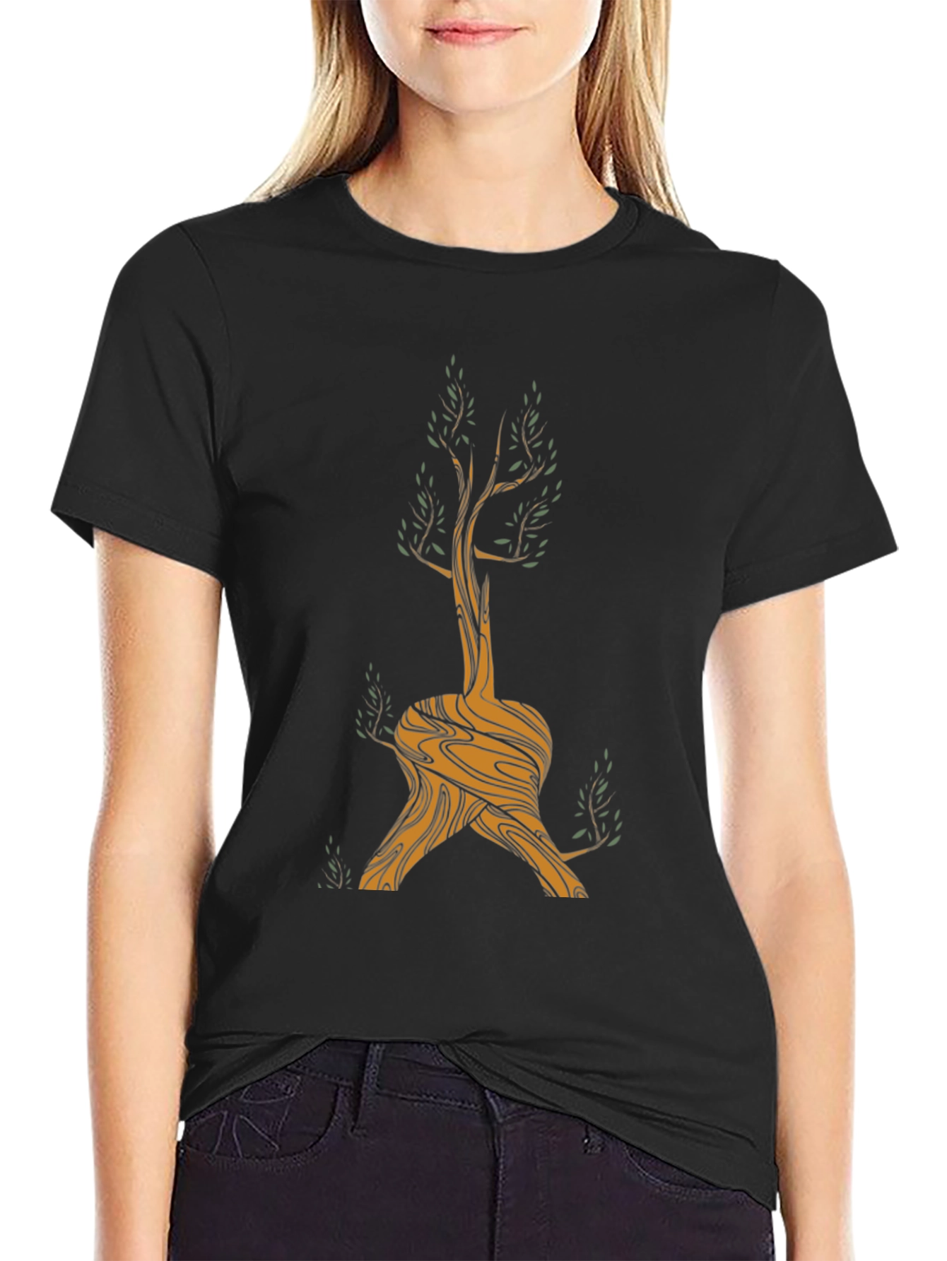 Unique Tree Graphic Tee - Nature Inspired Design