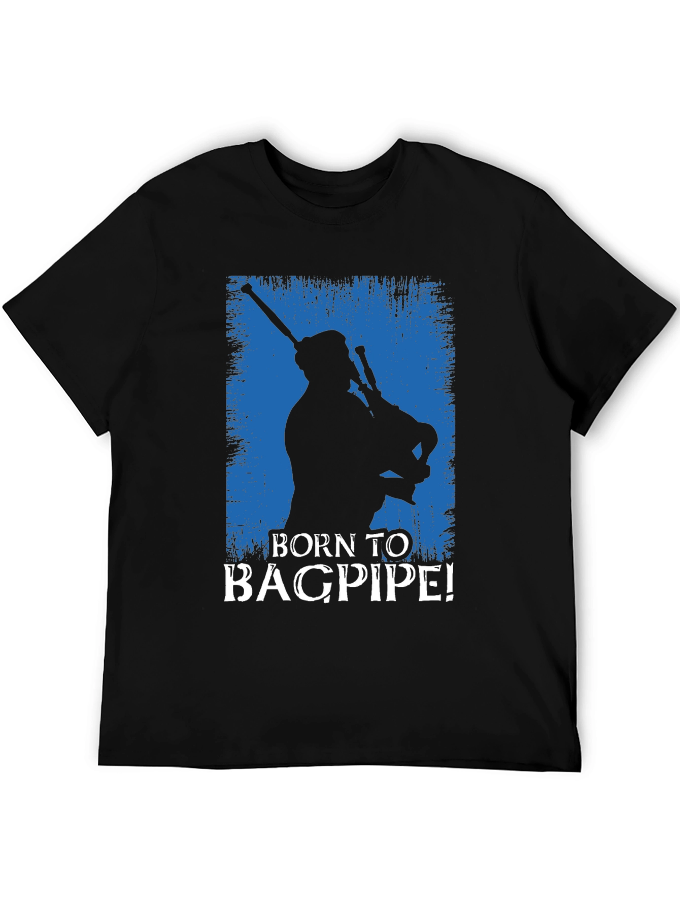 Born to Bagpipe Black T-Shirt