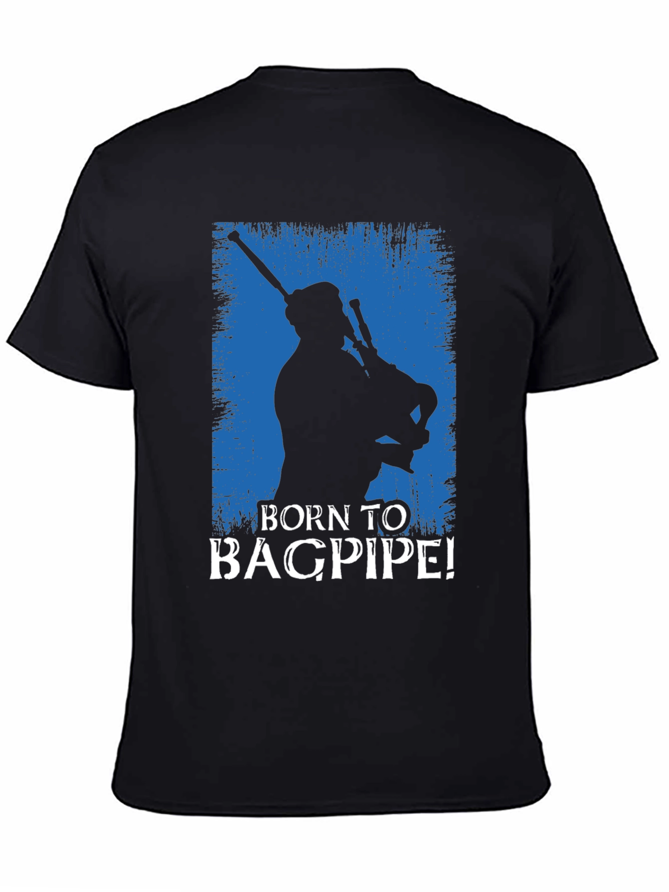 Born to Bagpipe Black T-Shirt