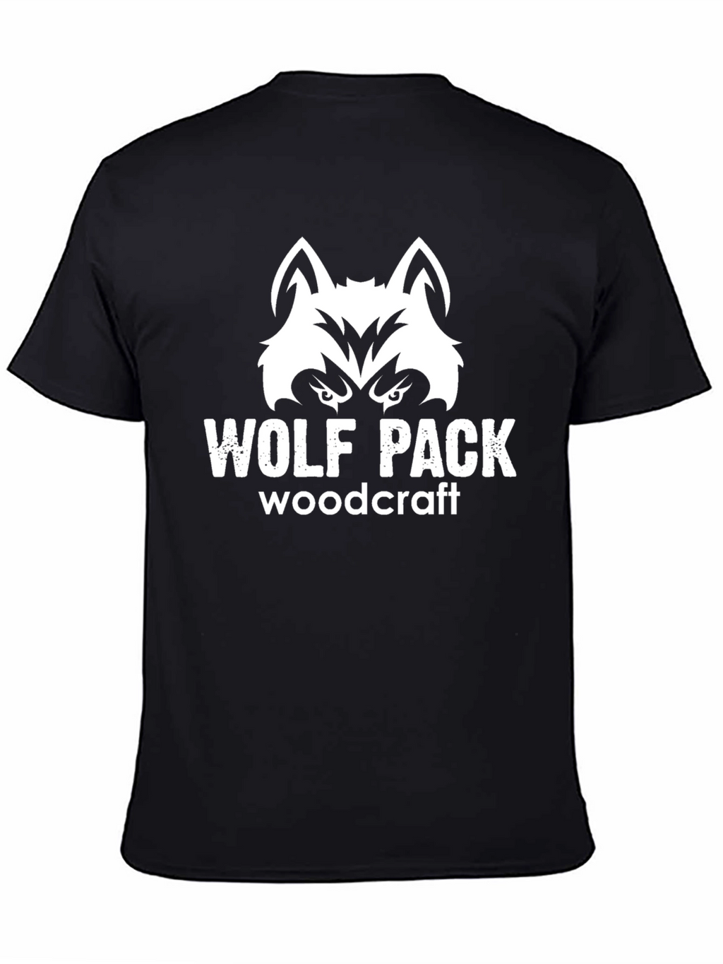 Wolf Pack Woodcraft Black Graphic Tee