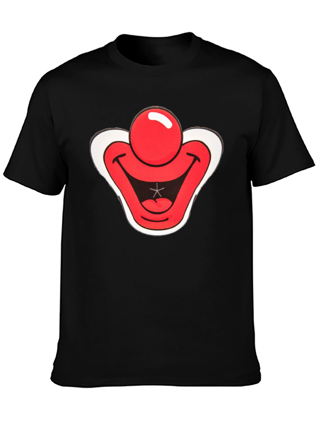 Clown Face Graphic Tee - Black