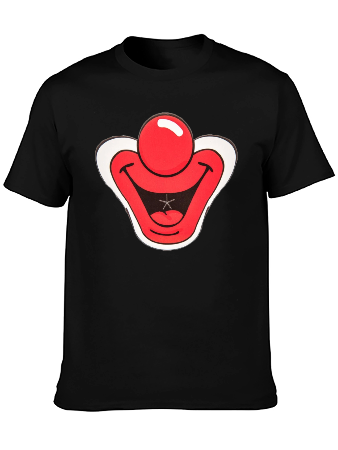 Clown Face Graphic Tee - Black