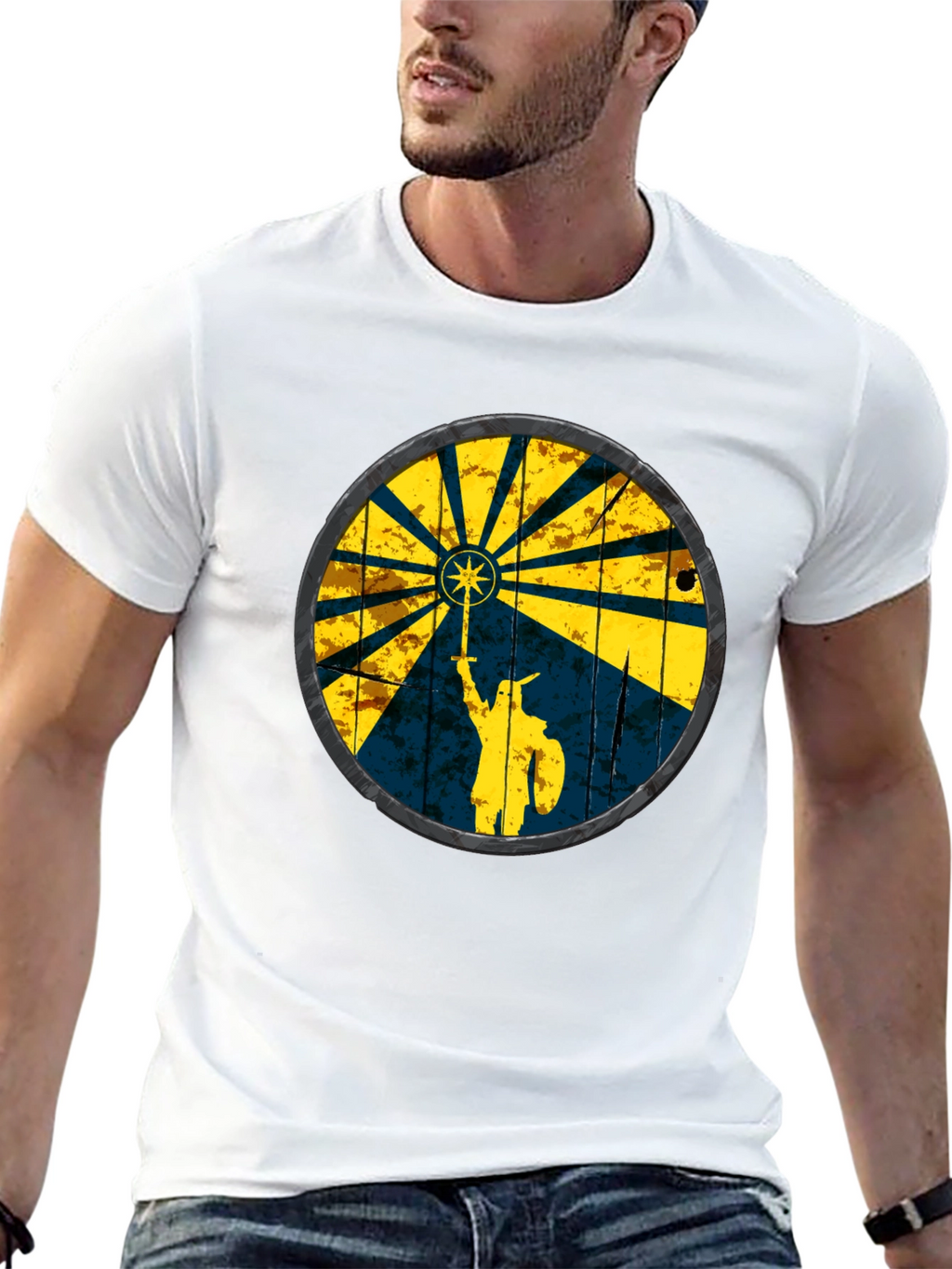 Viking Shield Graphic Tee - Black