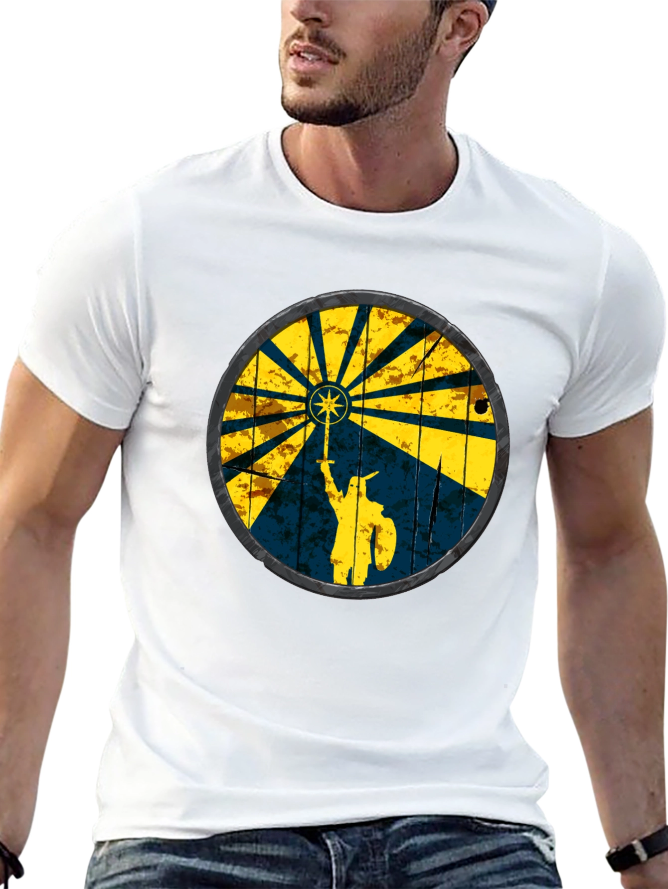 Viking Shield Graphic Tee - Black