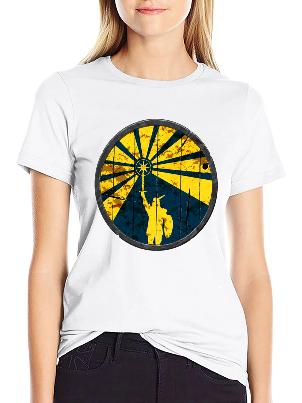 Viking Shield Graphic Tee - Black