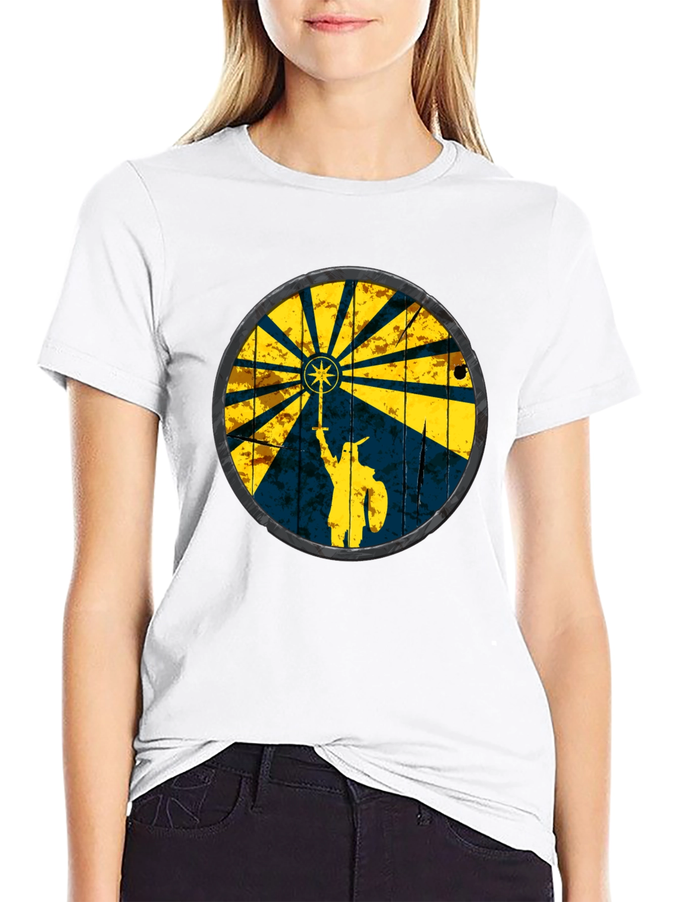 Viking Shield Graphic Tee - Black