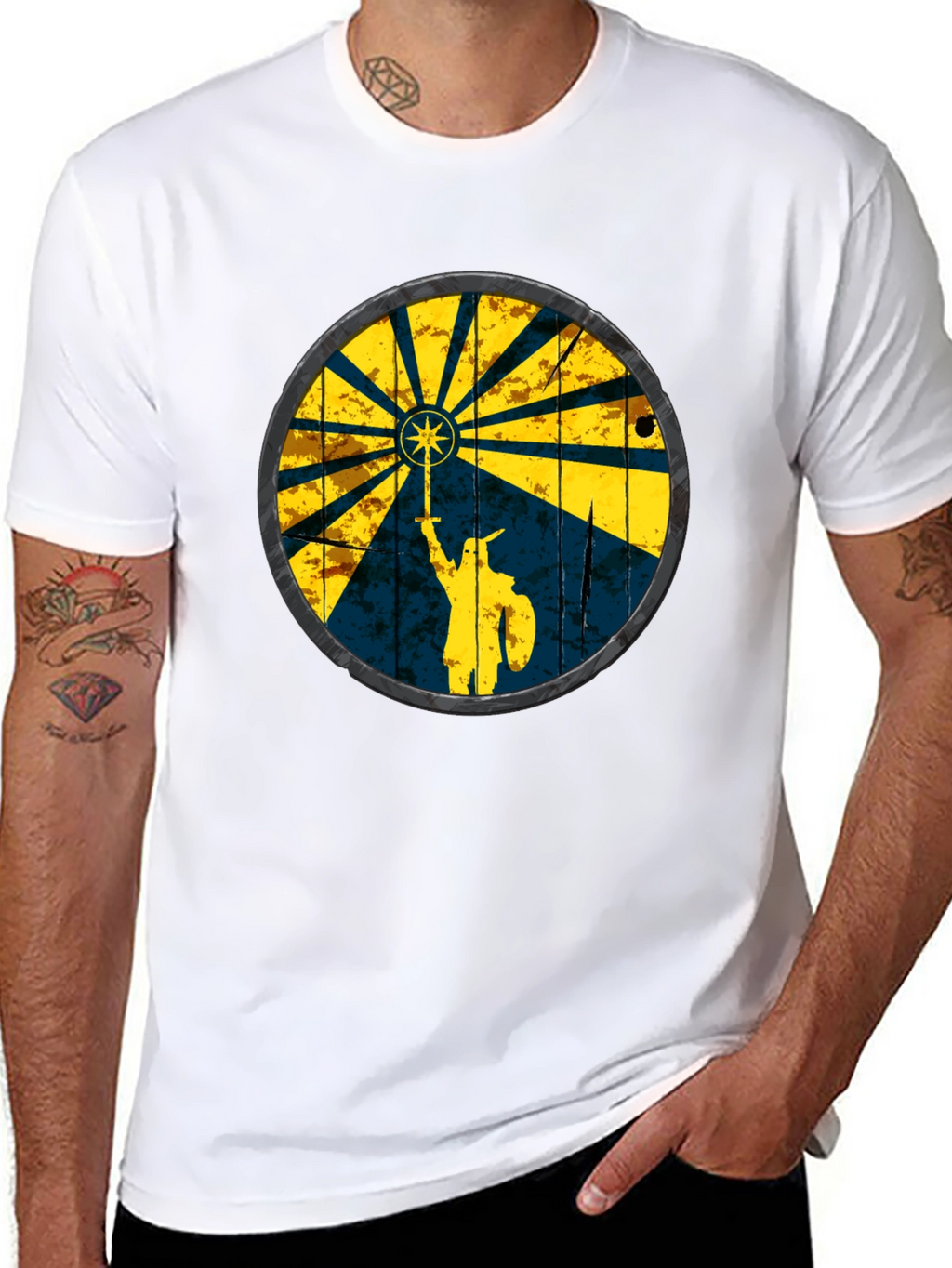 Viking Shield Graphic Tee - Black