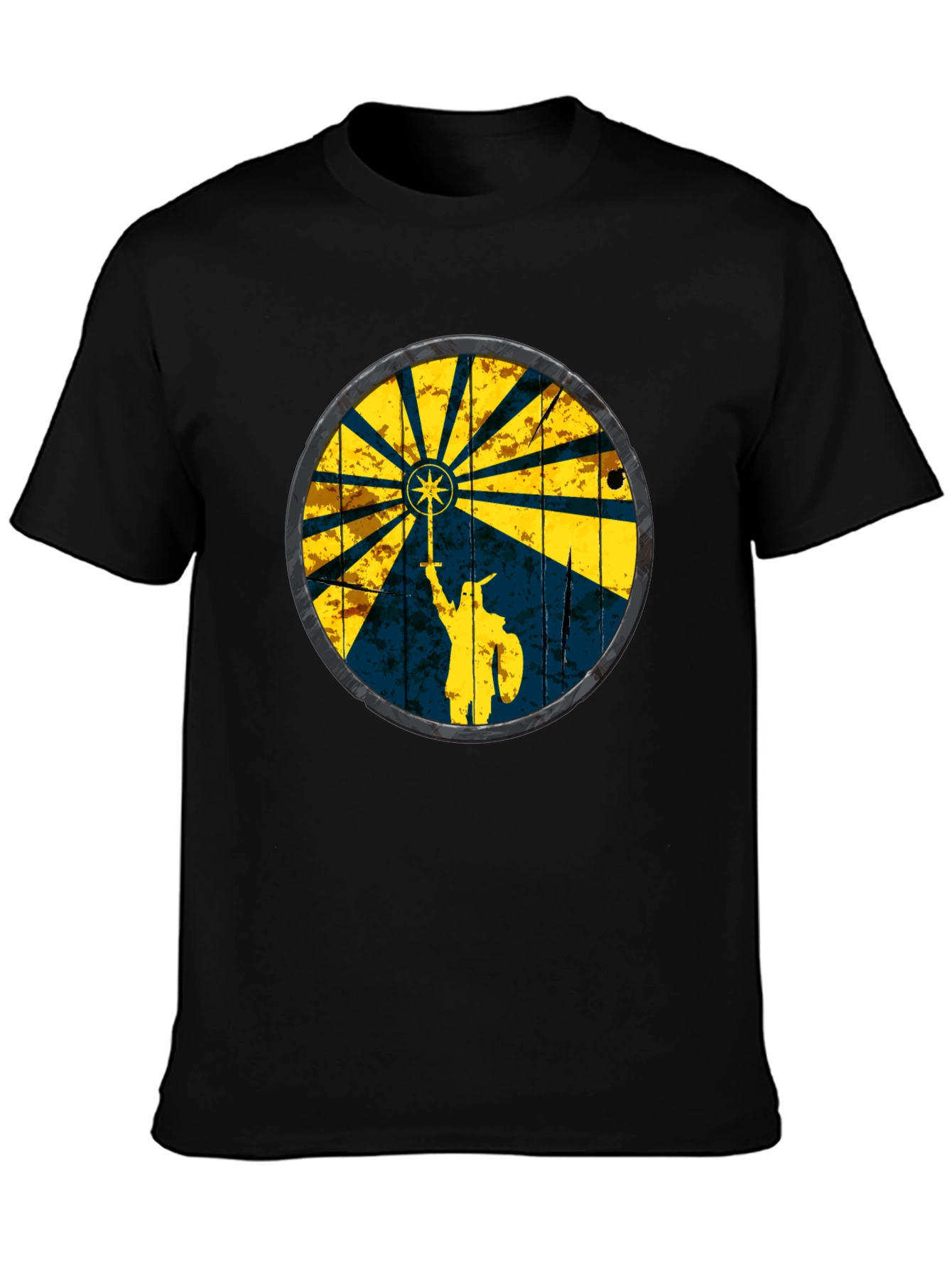 Viking Shield Graphic Tee - Black
