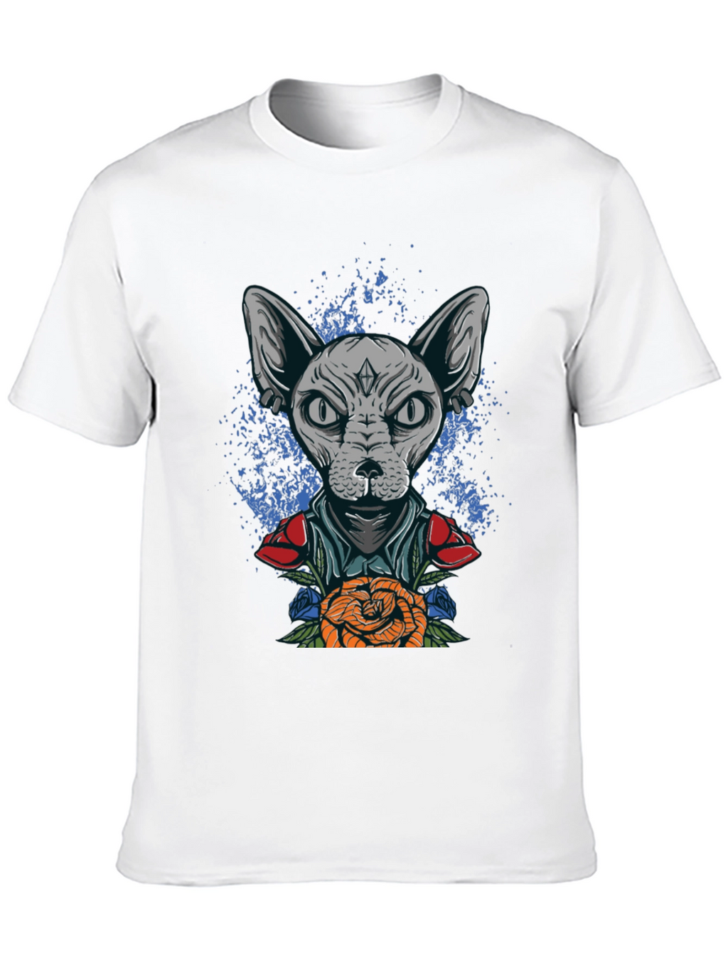 Sphynx Cat Tattoo Art Graphic Tee