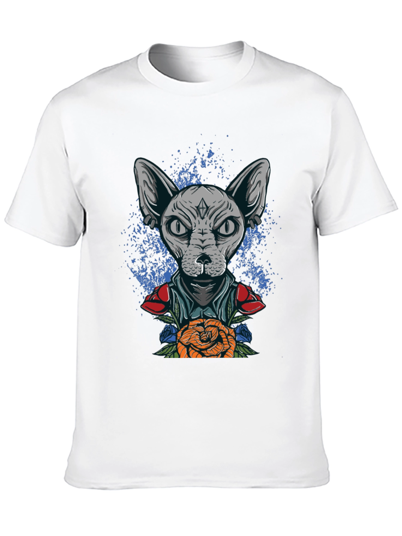 Sphynx Cat Tattoo Art Graphic Tee