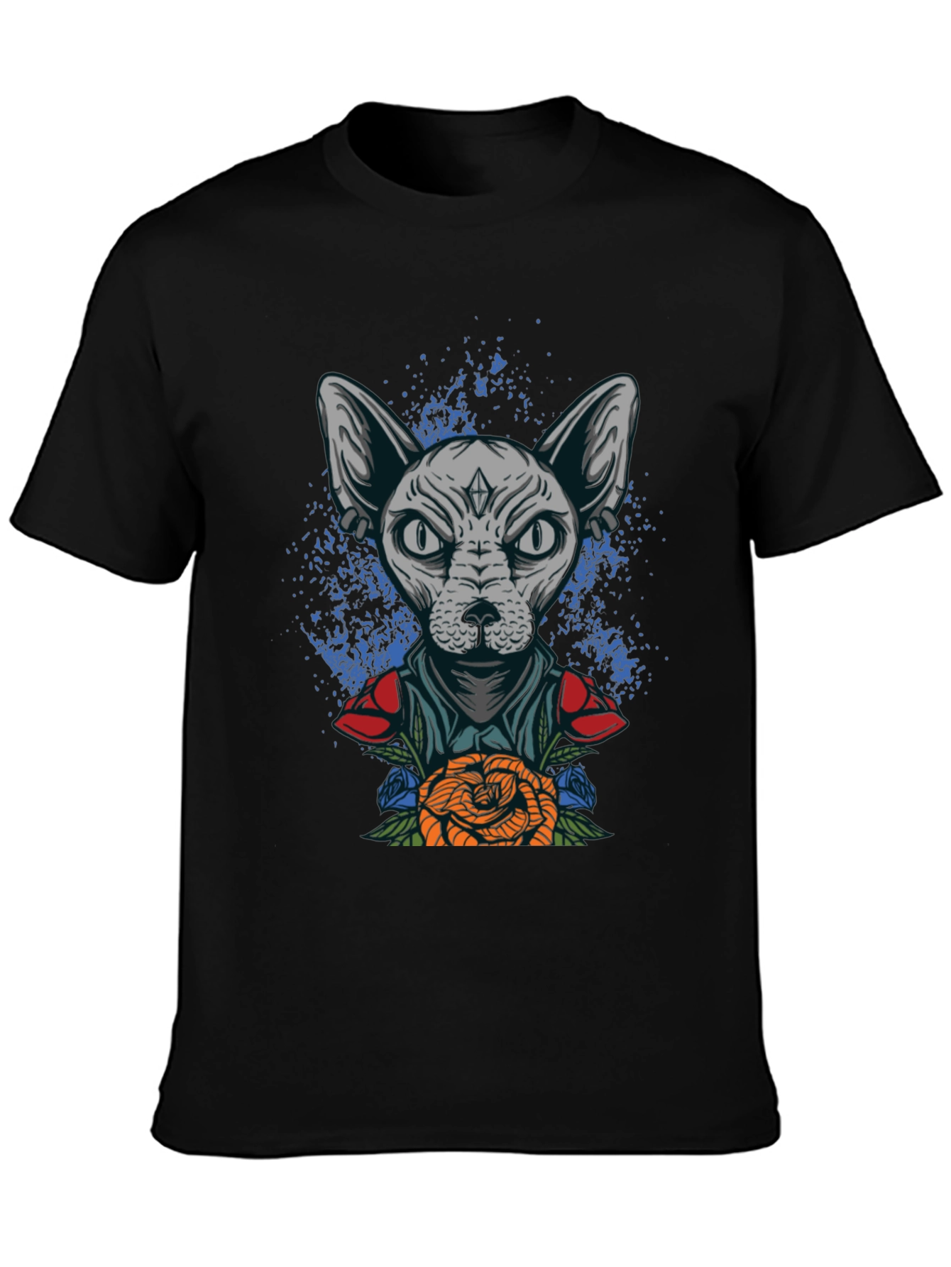 Sphynx Cat Tattoo Art Graphic Tee