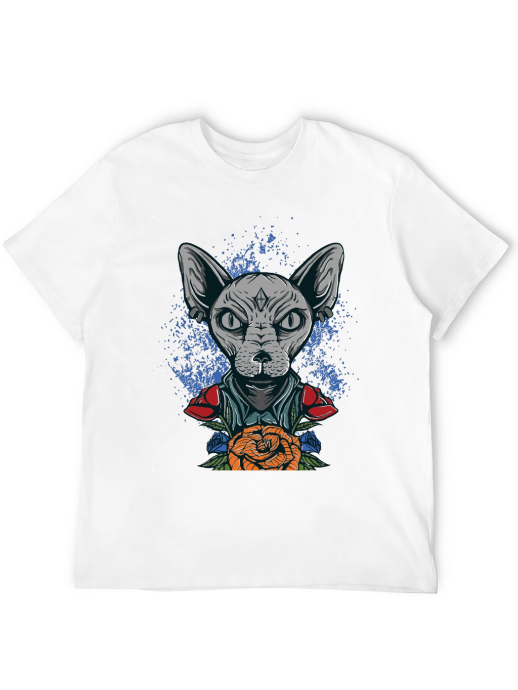 Sphynx Cat Tattoo Art Graphic Tee