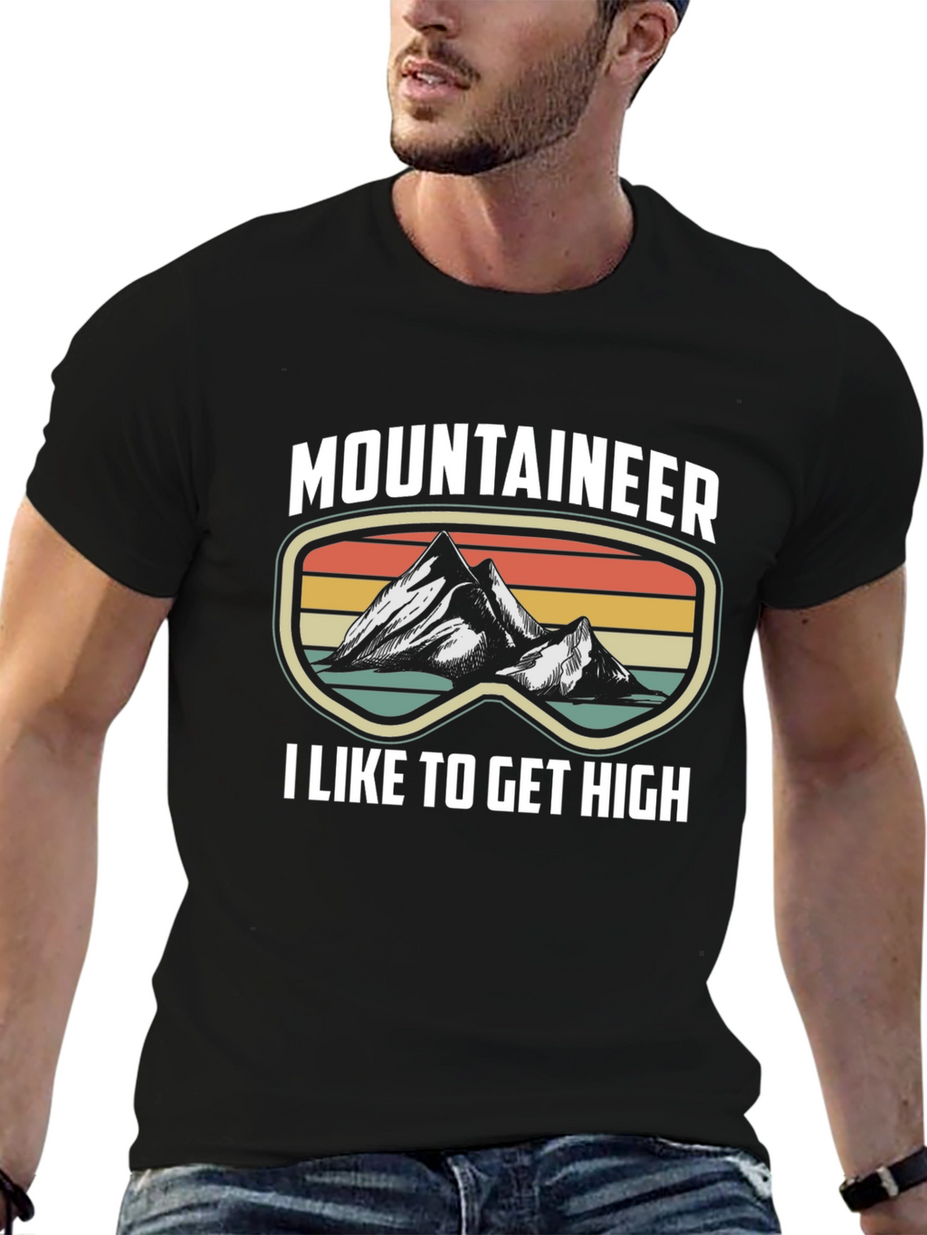 Mountaineer I Like to Get High Graphic Tee
