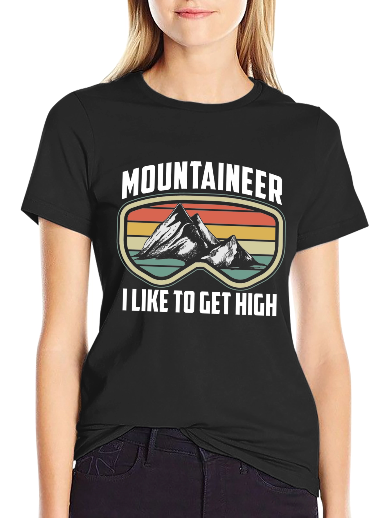 Mountaineer I Like to Get High Graphic Tee