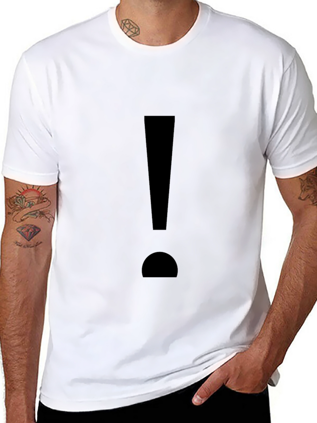 Exclamation Point Black T-Shirt
