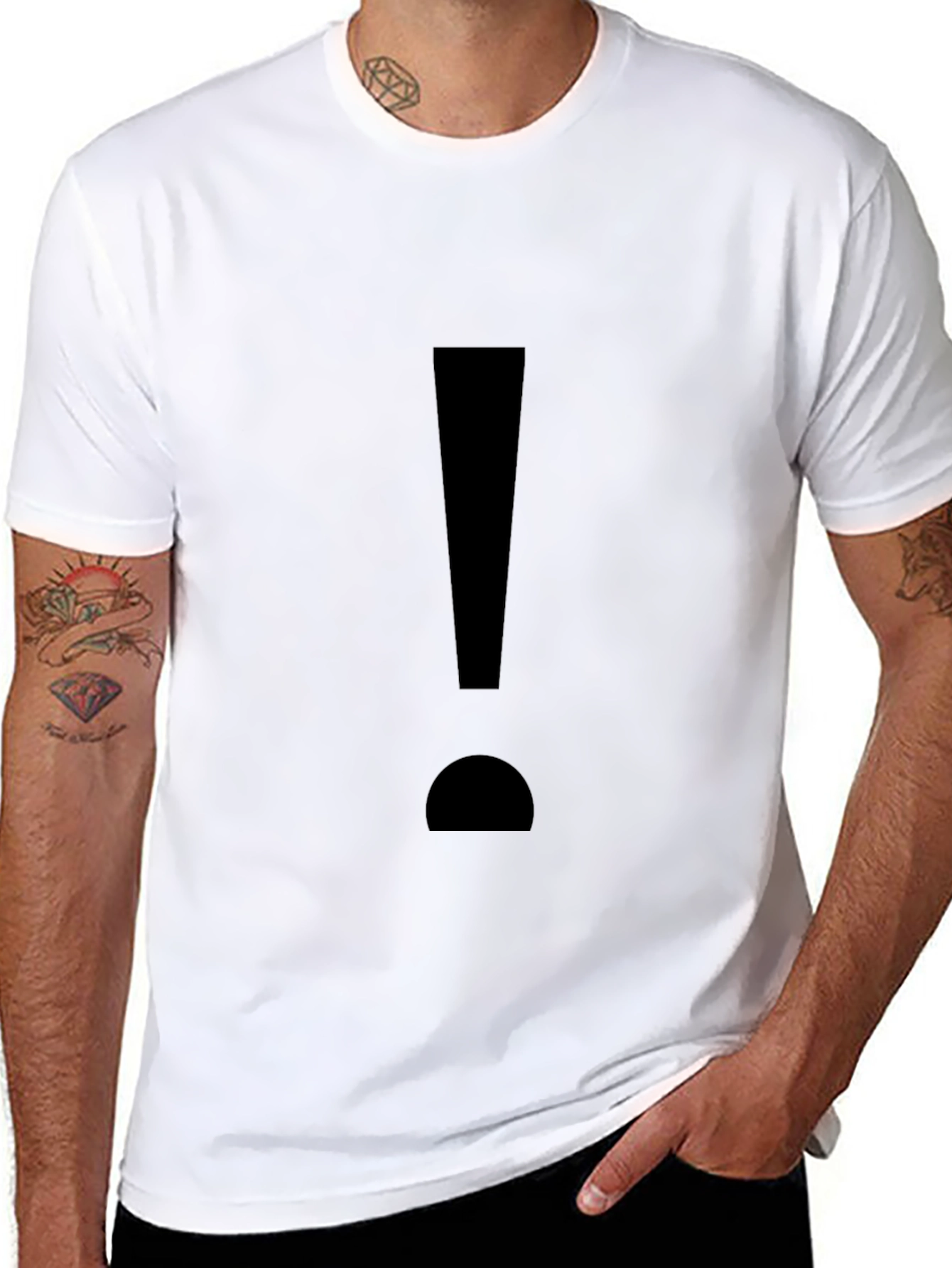 Exclamation Point Black T-Shirt