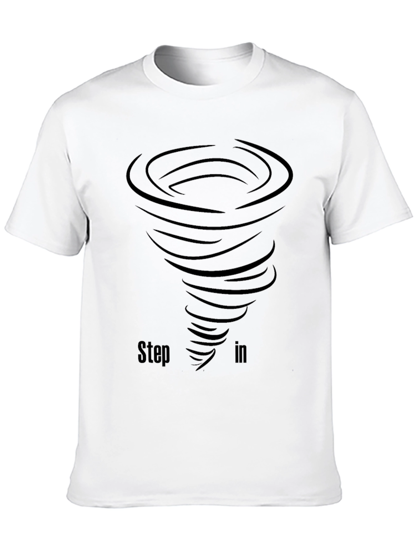 Step In Tornado Black Graphic T-Shirt