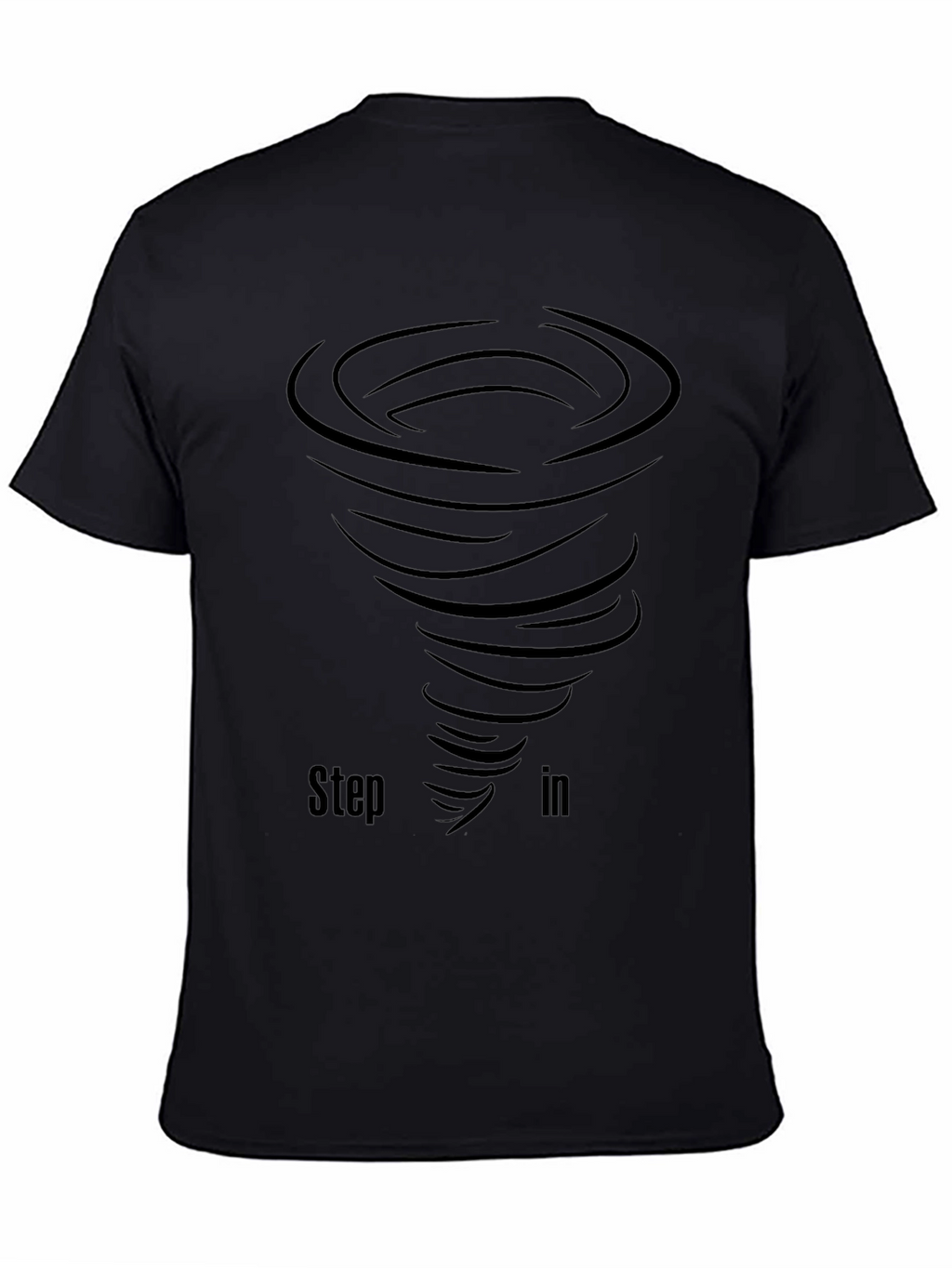 Step In Tornado Black Graphic T-Shirt