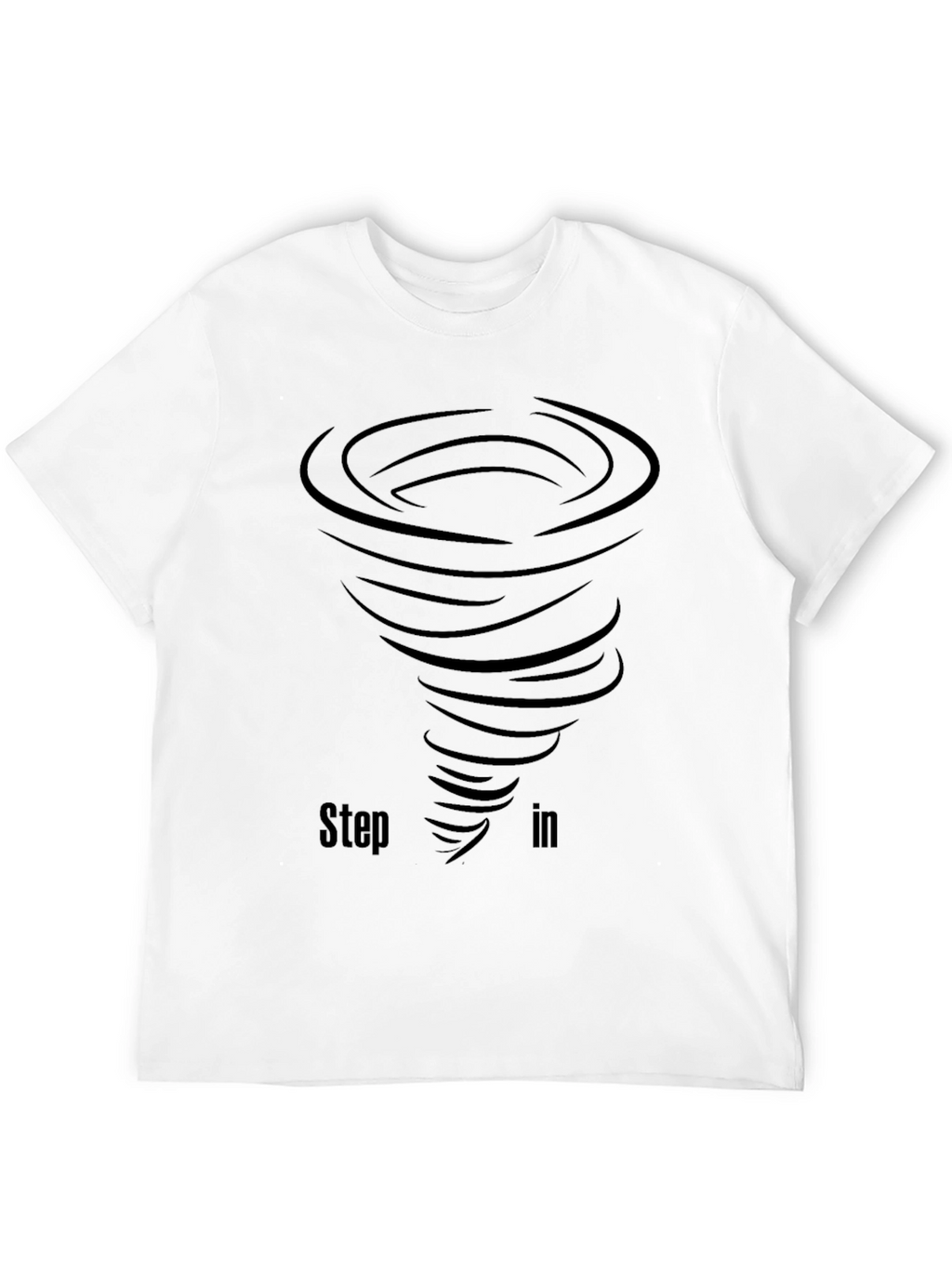 Step In Tornado Black Graphic T-Shirt