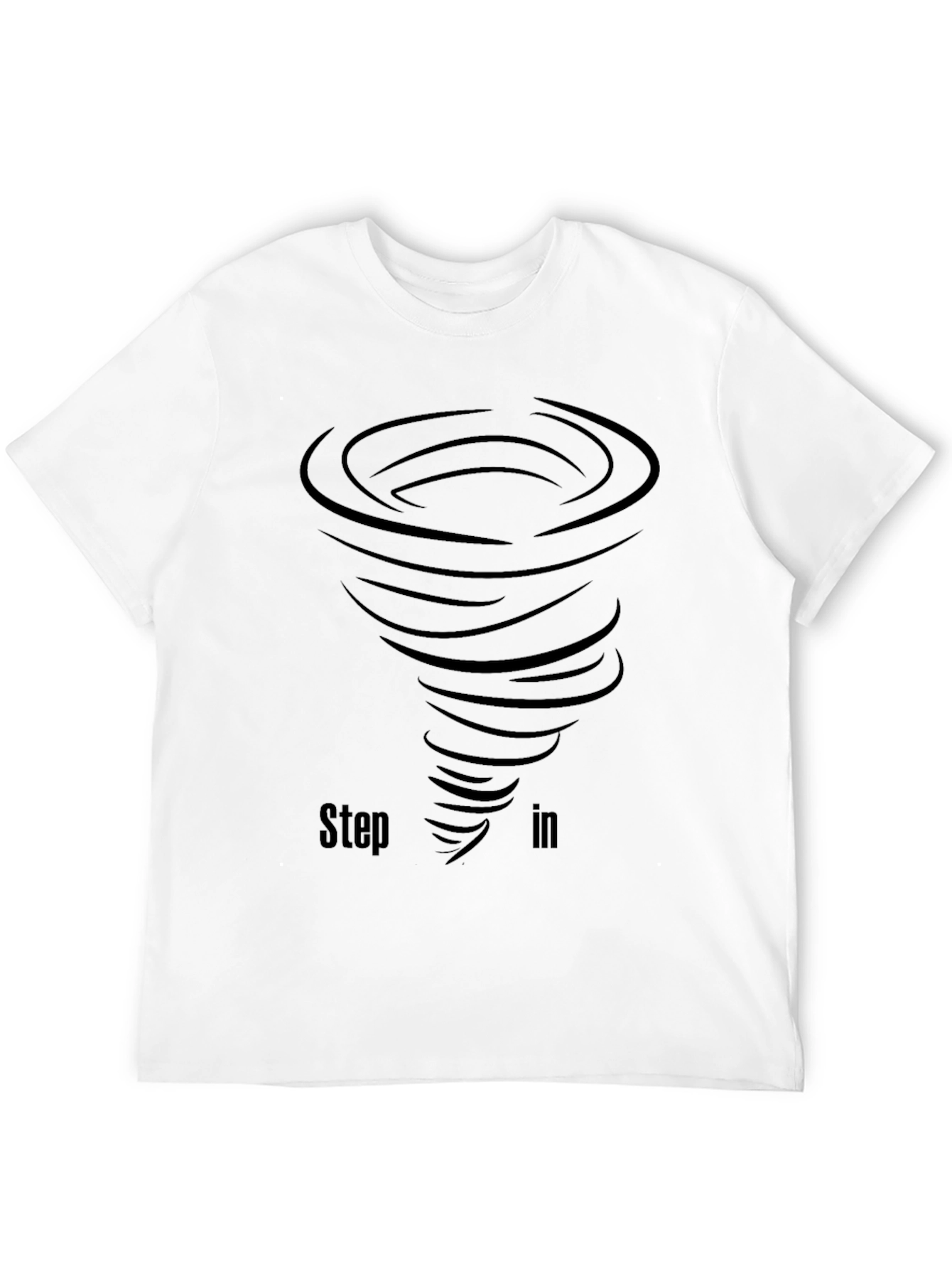 Step In Tornado Black Graphic T-Shirt