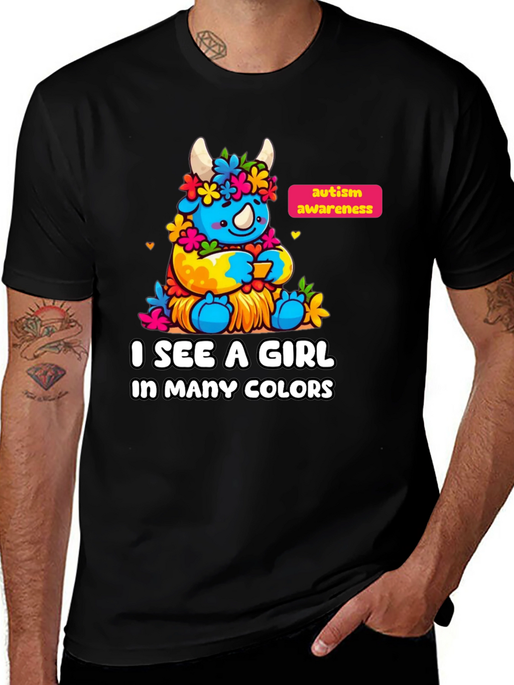 Autism Awareness Monster Graphic T-Shirt